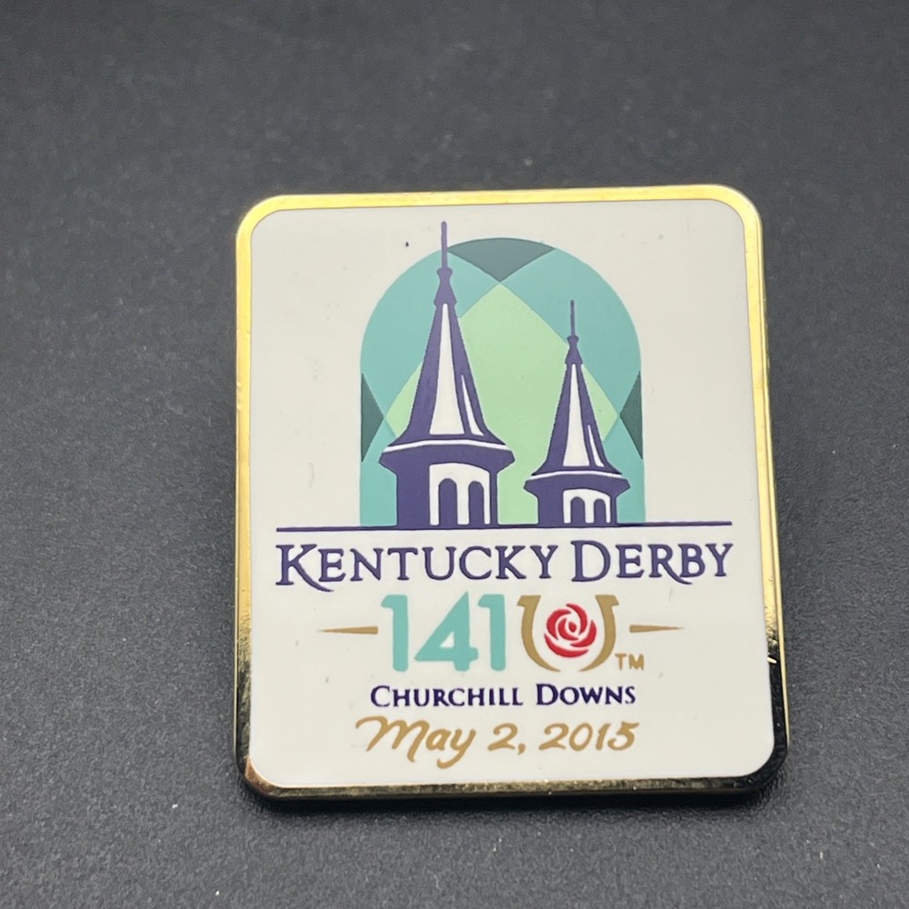Kentucky Derby 141 Horse Racing Churchill Downs Lapel Hat Pin